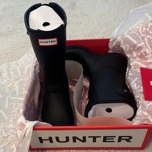 Hunter Women Original Short Adjustable Rain Boot,Black,Sizes:7 & 8 Available NWT
